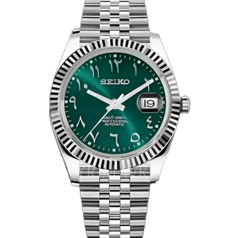 Mod Datejust Arabic Green