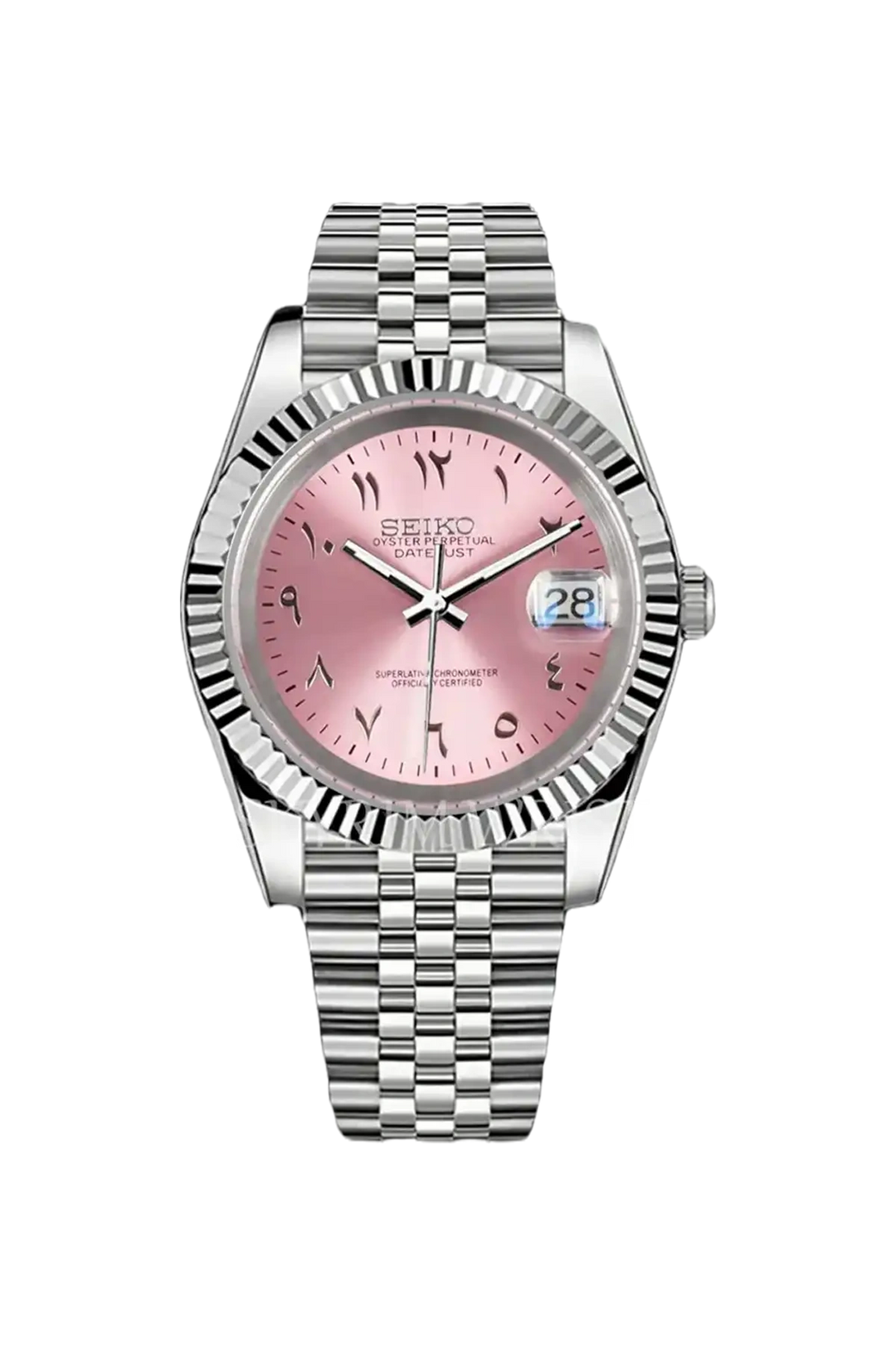 Mod Datejust Arabic Pink