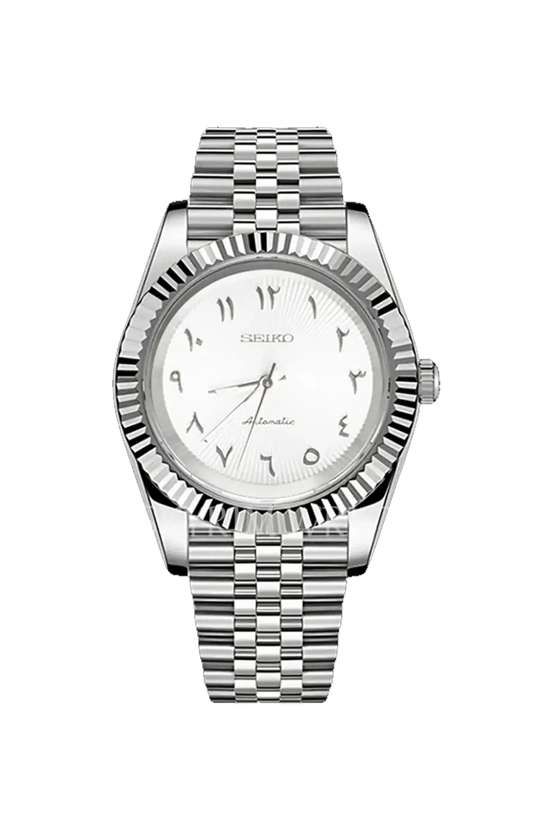 Mod Datejust Arabic White