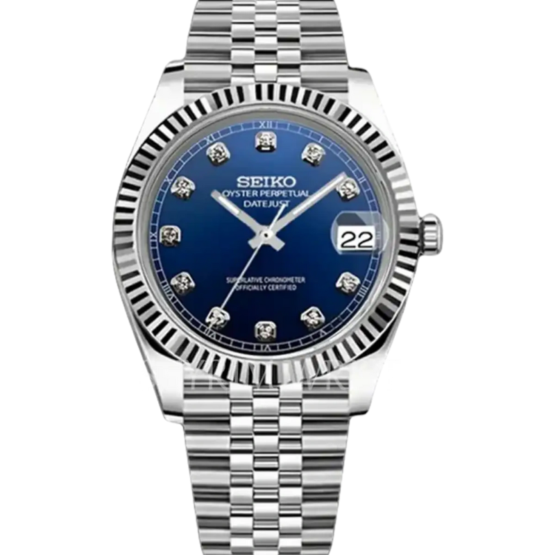 Mod Datejust Blue Diamond