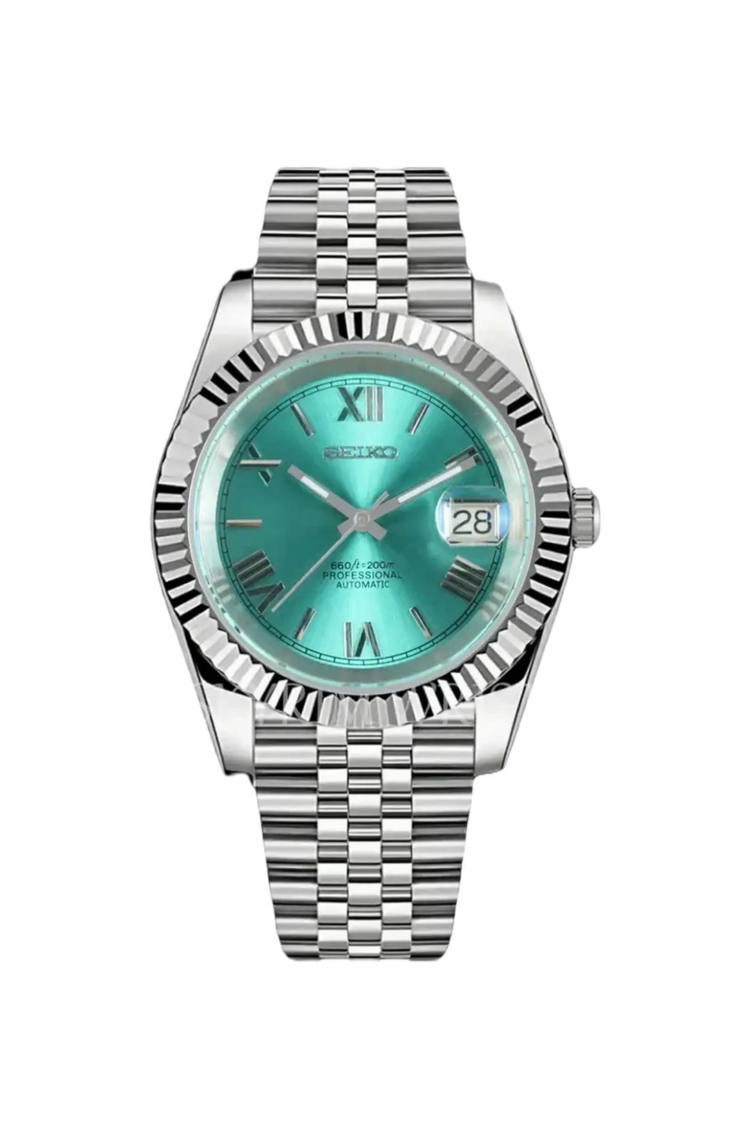 Mod Datejust Roman Tiffany Blue