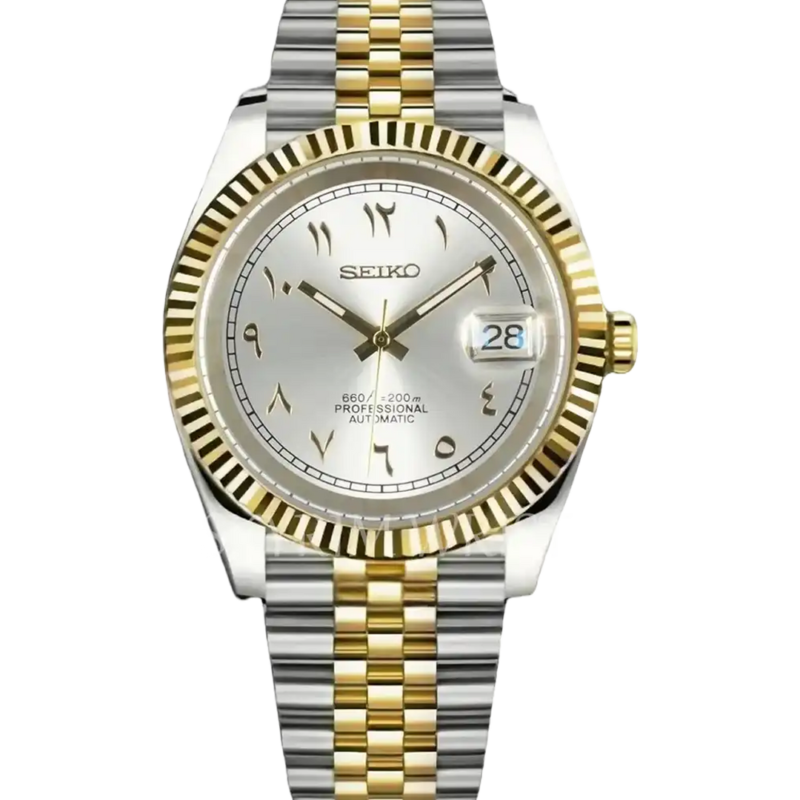 Mod Datejust Two-Tone Gold Arabic