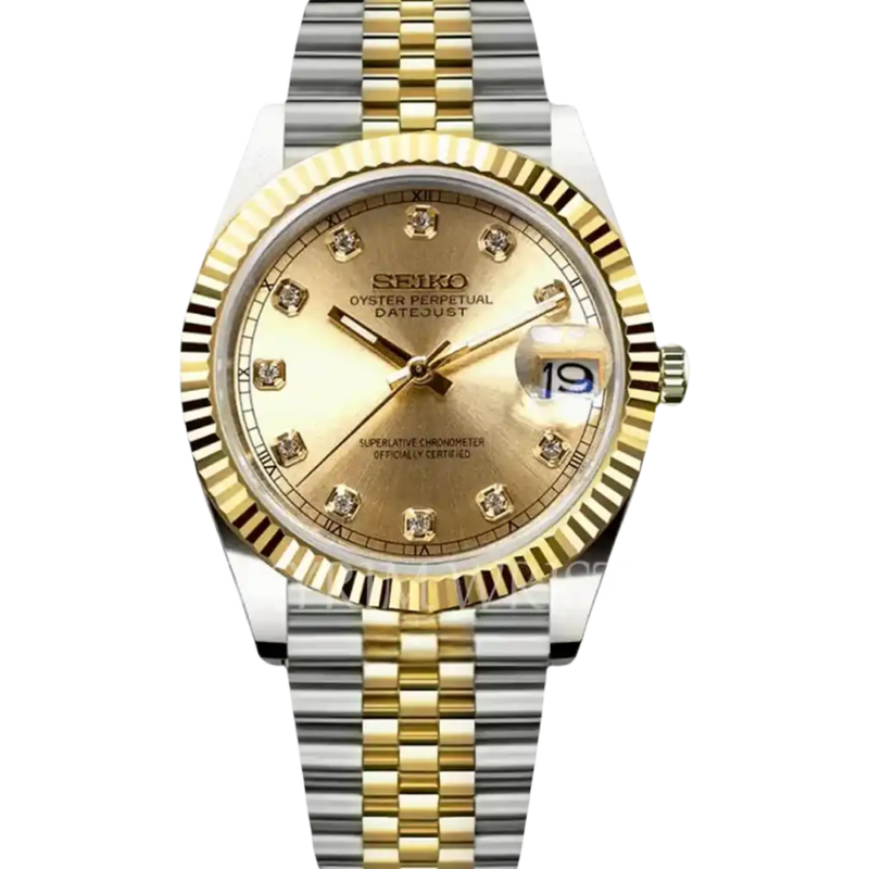 Mod Datejust Two-Tone Gold Diamond