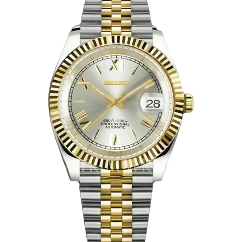 Mod Datejust Two-Tone Gold Roman