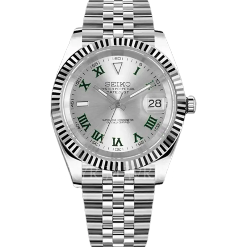 Mod Datejust Wimbledon Silver