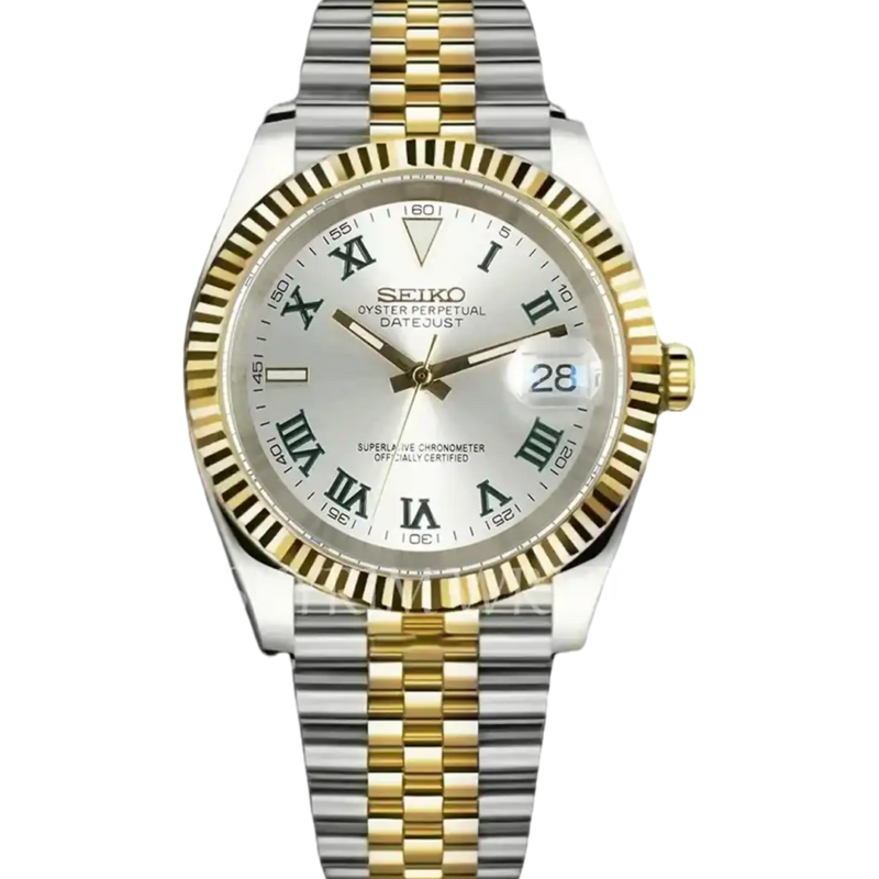 Mod Datejust Wimbledon Two-Tone Gold Silver
