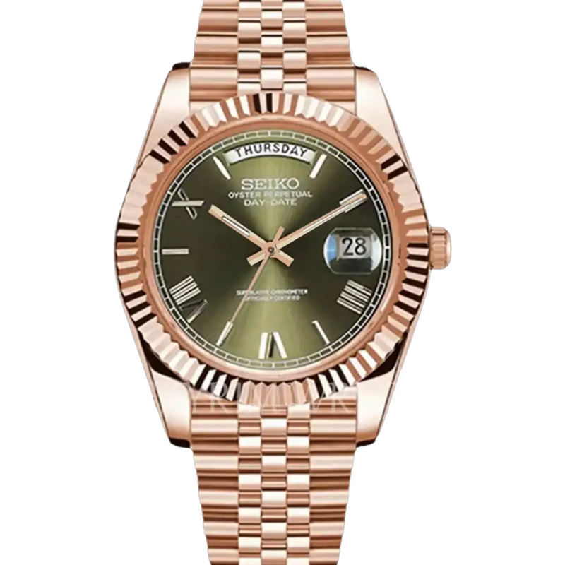 Mod Day-Date Rose Gold Green