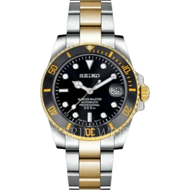 Mod Submariner Two-Tone Gold Black